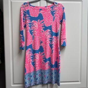 Lilly Pulitzer Pink and Blue Floral Dress